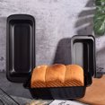 thumbnail image 3 of pitrice Rectangular Toast Loaf Mold High Temperature Resistant Bread Baking Tray DIY Cheese Making Moulds Kitchen Supplies Baking Tool Large, Black, 3 of 6