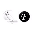 thumbnail image 1 of fastboy 1 Paire de Boutons de Manchette Lettre pour Hommes Initiale Formelle Alphabet en Acier Inoxydable, Lettre F, 1 of 7