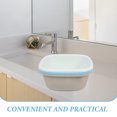 thumbnail image 3 of TEHAUX 3Pcs Foldable Square Plastic Basin Set Multipurpose Hand Wash Basin for Kitchen and Household Dishes, 3 of 8