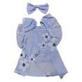 thumbnail image 2 of CBFFDC Dog Princess Dress Soft Breathable Dog Clothes Exquisite Floral Print Sleeveless Design Washable with Adjustable Knot, 2 of 7