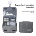 thumbnail image 2 of Grande Trousse de Toilette de Voyage à Grande Capacité, Trousse Cosmétique Multifonctionnelle et Portable avec Crochet, Sac de Rangement, Sac de Rangement de Voyage pour Homme, Violet, 2 of 6