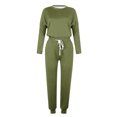 thumbnail image 4 of FAIWAD Ensemble 2 Pcs pour Femme Chandail à Manches Longues à Col Rond et Pantalon de Jogging Long Survêtement Décontracté, 4 of 5
