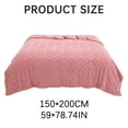 thumbnail image 3 of White Fuzzy Throw Blanket Lightweight Plush Soft Ice Blanket Breathable Temperature Controlled Air Conditioning Blanket In Summer Suitable for Constant Temperature Blanket In Air Conditioned Room, 3 of 9