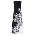 thumbnail image 5 of UPPADA Robes d'Été pour Femmes Décontractées Plage Plage Robe de Mariage, Femmes Robes Maxi Bohèmes Fluides à Fleurs Sans Manches Robes Soleil Col en V Vestidos de Verano Para Mujer Vestidos Cortos de Mujer, 5 of 5