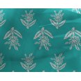 thumbnail image 4 of oneOone Georgette Viscose Fabric Leaves & Floral Block Printed Fabric 1 Yard 42 Inch Wide, 4 of 5