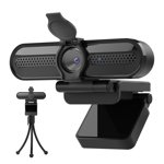 2K/1080p Webcam avec 2 Microphones pour la diffusion de conférences sur ordinateur portable PC USB Cam Web Autofocus Vizolink