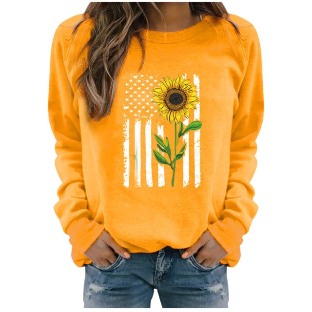 Blouse à Manches Longues pour Femmes Hiver Hauts Décontractés à Manches Longues pour Femmes Chandail en Molleton Imprimé Blouse Tee Chandail Long pour Femmes Hauts Décontractés à Manches Longues pour Femmes