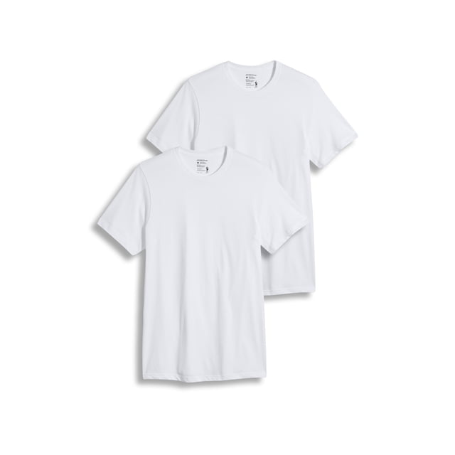 Jockey T-Shirt de Dessous à Col Rond Classique 100 % Coton pour Homme Grand - Lot de 2