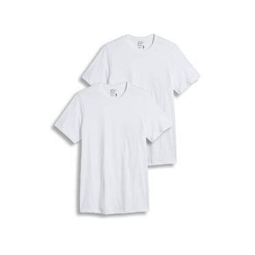 Jockey T-Shirt de Dessous à Col Rond Classique 100 % Coton pour Homme Grand - Lot de 2
