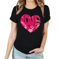 thumbnail image 4 of LSLJS T-shirt Imprimé « Lover Love » pour Femme à Col Rond, Manches Courtes, Haut, Cadeaux pour Femmes, 4 of 4