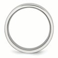 thumbnail image 2 of Acier Inoxydable Rainuré 8mm Satiné et Poli Bague 9 Taille, 2 of 6