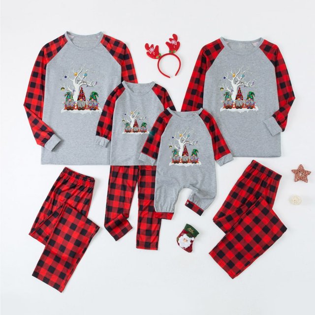 MASRIN Matching Pjs For Family Christmas Pajamas for Family Pjs Matching Set Family Christmas Pajamas Soft Xmas Pajamas Matching Sets Top Pants Christmas Hat Pjs