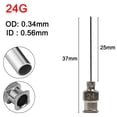 thumbnail image 2 of 1 Pce Aiguille de Machine Distributrice 25 mm Aiguille de Machine Distributrice en Acier Inoxydable Aiguille d'Injection de Colle Industrielle 8 g-30 g Fluides 8 g, 2 of 9