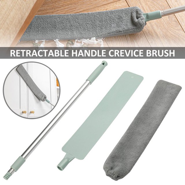 Retractable Gap Dust Cleaning Brush Reusable Dust Cleaner with Long Handle Microfiber Hand Duster Flexible Telescopic Dust Brush Cleaning Tool for Home Bedroom Kitchen