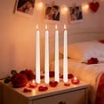 thumbnail image 3 of Red Candles Taper 4Pcs/Box Net Red Restaurant Plating Thread Candle, 25cm Long Pole Candles for Romantic Wedding Decoration, Wax for Candles, 3 of 6
