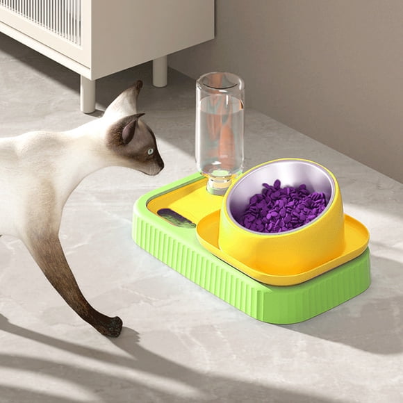 DcGZvy Outdoor Cat Food and Water Bowl Set Puppy Dog Bowl, Non Slip Cat Bowls Cute Dog Bowls, Indoor Cat Bowl Small Water Bowl