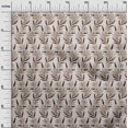 thumbnail image 3 of oneOone Polyester Spandex Light Brown Fabric Floral Sewing Material Print Fabric By The Yard 56 Inch Wide, 3 of 4