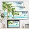 thumbnail image 4 of Designart Palm Beach Resort At Dawn I FLOAT FRAME WALL ART, 4 of 4