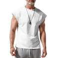 thumbnail image 2 of Timegard Mens Tank Top Cap Sleeve Crewneck Solid Color Shirts Summer Casual Lightweight Basic Tee, 2 of 7