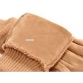 thumbnail image 2 of Suede Gloves Men's Winter Fleece Warm Riding Windproof Coldproof Anti-slip Couple Touch Screen Gloves for Women, 2 of 5