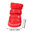 thumbnail image 2 of PU Leather Dog Snow Booties - Breathable, Anti-Slip - for Large Dogs, Winter Outdoor, Protect Paws from Snow/Ice, 2 of 8