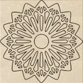 thumbnail image 1 of Ahgly Company Tapis d'Intérieur Lavable en Machine Carré Transitionnel Mocassin Beige, 4 Pieds Carré, 1 of 7