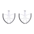 thumbnail image 2 of tamizeot Edge Beater Paddle With Flexible Silicone Edge Metal Stand Mixer Flexible Baking Tool Home Machine Replacement 18*18CM 2Set, 2 of 6