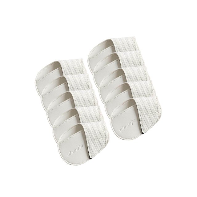 Golf Head Covers PU Portable Protector for Athlete Playing Exercising Golf Travel Golf Training White Small