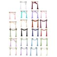 thumbnail image 3 of fastboy Ensemble de 2 Pcs Draperie d'Arche de Mariage Tissu Chiffon Élégant Rideau de Draperie pour Cour Mariage pour Mariage Violet Foncé, 3 of 6