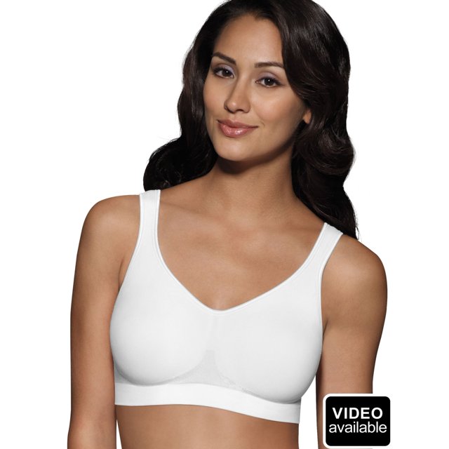 Bali Womens Comfort Revolution Smart Sizes Shaping Wirefree Bra, S, White