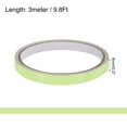 thumbnail image 2 of Unique Bargains 4 Rouleaux Ruban Phosphorescent 0,3 Po x 9,8 Pieds Ruban Fluorescent pour Animaux, Jaune, 2 of 5
