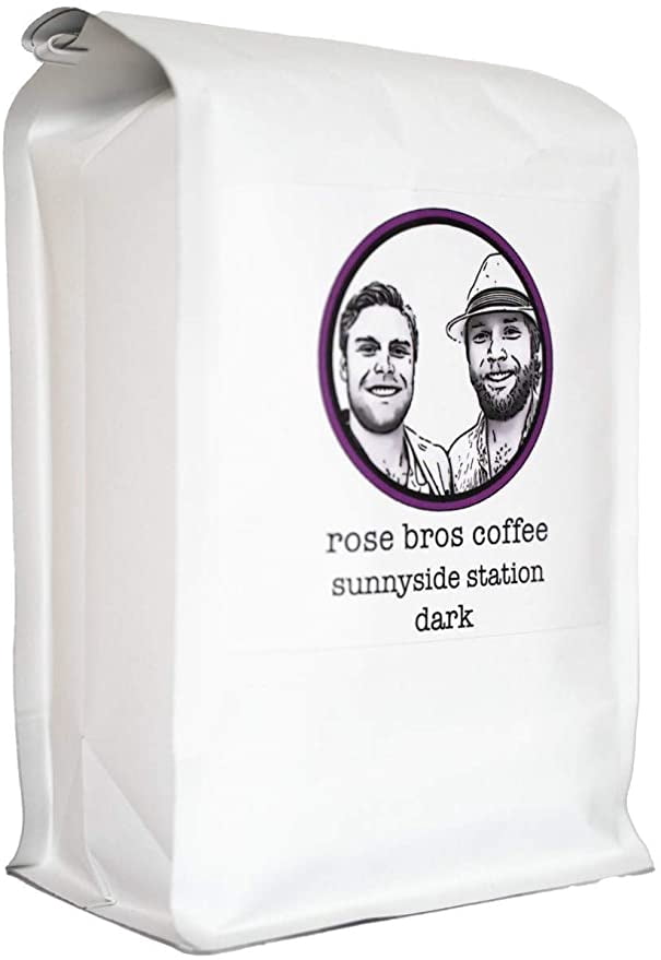 Rose Bros Coffee, Sunnyside Station, Sumatra, Dark Roast, Whole Coffee Bean, 1 lb - Certified Organic, Fairtrade, Kosher Coffee