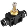 thumbnail image 2 of Pipe Fitting, Black Pneumatic Fitting  For Tubing Connections For Home, 2 of 8