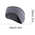 thumbnail image 4 of Maytalsory Running Headband Fleece Ponytail Ear Warmer Elasticity Anti-Dust Simple Style Motorcycle Accessories for Riding Outdoor Sports Gray, 4 of 5
