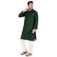 thumbnail image 3 of Atasi Ensemble Kurta Pyjama 2 Pcs pour Homme, Col Henley, Kurta Long Décontracté, 3 of 7