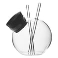 thumbnail image 3 of Maoww Verres à Cocktail Verres à Vin et Jus Transparents avec Double Paille pour Design de Boule de Bar, 3 of 8