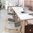 thumbnail image 3 of Gymax Ergonomic Kneeling Chair Rocking Stool Upright Posture Office Furniture Grey, 3 of 10