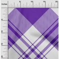 thumbnail image 2 of oneOone Rayon Purple Fabric Tartan Craft Projects Decor Fabric Printed By The Yard 56 Inch Wide, 2 of 4