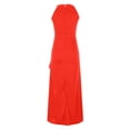 thumbnail image 4 of zanvin Robes d'Invitée de Mariage pour Femmes, Mode Femmes Été Décontracté Couleur Unie Col Rond Sans Manches Robe Robe de Soirée, 4 of 4