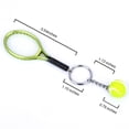 thumbnail image 2 of 6pcs Mini Tennis Racket with Ball Keychain Resin Tennis Racket, 2 of 7