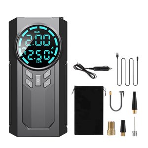 Tire Inflator Portable Air Compressor, 6000mAh Cordless Tire Air Pump, 110 PSI Electric Tire Pump