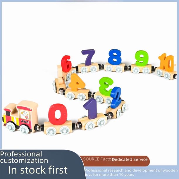 Vanmor Ensemble de train en bois avec chiffres, jouets éducatifs assortis et magnétiques pour enfants de 3 à 5 ans, cadeau Montessori pour garçons et filles qui aiment les trains (animal Vanmor Ensemble de train en bois avec chiffres, jouets éducatifs assortis et magnétiques pour enfants de 3 à 5 ans, cadeau Montessori pour garçons et filles qui aiment les trains (animal