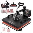 thumbnail image 1 of VEVOR Heat Press, 8 in 1 Heat Press Machine 15x15 Inch, Dual LED Display 360 Degree Rotation Swing Away, Digital Multifunctional Sublimation Heat Transfer Machine, for Printing Hat Mug T Shirts Cap, 1 of 9