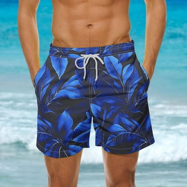 Gspmoly Mens Shorts Casual, Men'S Hawaiian Print Shorts Casual Print Swim Shorts Shorts Mens Swimwear Clearance Sale Multicolor XXXL