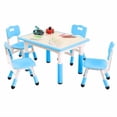 thumbnail image 1 of Kids Table and Chairs Set, Height Adjustable Desk With 4 Seats for Ages 2-10,Arts & Crafts Table,Graffiti Desktop, Non-Slip Legs, Max 300lbs, Children Multi-Activity Table for Classrooms,Daycares,Home, 1 of 9