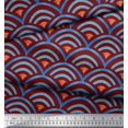 thumbnail image 3 of Soimoi Poly Georgette Fabric Scales Geometric Fabric Prints By Yard 52 Inch Wide, 3 of 3