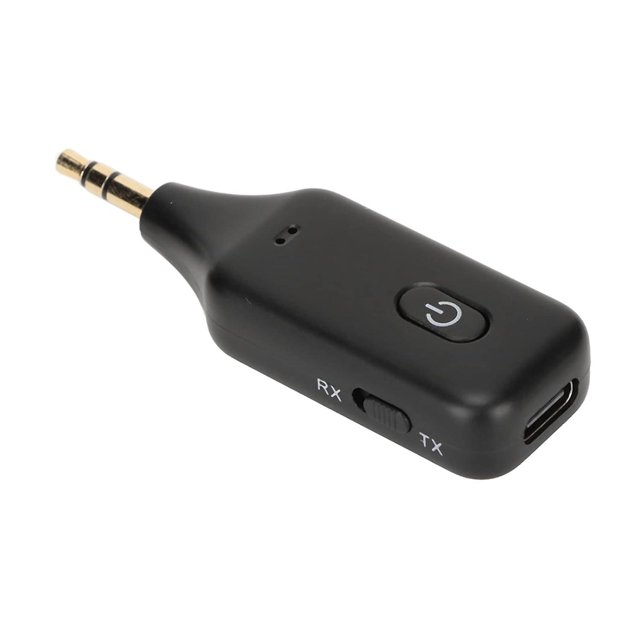 Émetteur Récepteur Bluetooth AUX 3,5 mm 2 en 1 Adaptateur Audio Stéréo Sans Fil Mains Libres Microphon