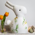 thumbnail image 1 of Northlight Plush Soft Floral Easter Rabbit Spring Decoration - 14", 1 of 6