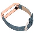 thumbnail image 2 of Watch Bands, Skin Friendly Smart Watch Bands Comfortable Feeling Fashionable Retro  For  Mi Band 5 Blue Denim Black Shell,Blue Denim Gold Shell,Gray Denim Black Shell,Gray Denim, 2 of 8
