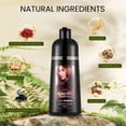 thumbnail image 4 of WIFKLSIIPG Natural 3 in One Hair Color & Care Shampoo Oil Brown Quick Dyeing Fade Hair Formula 500ML, 4 of 4